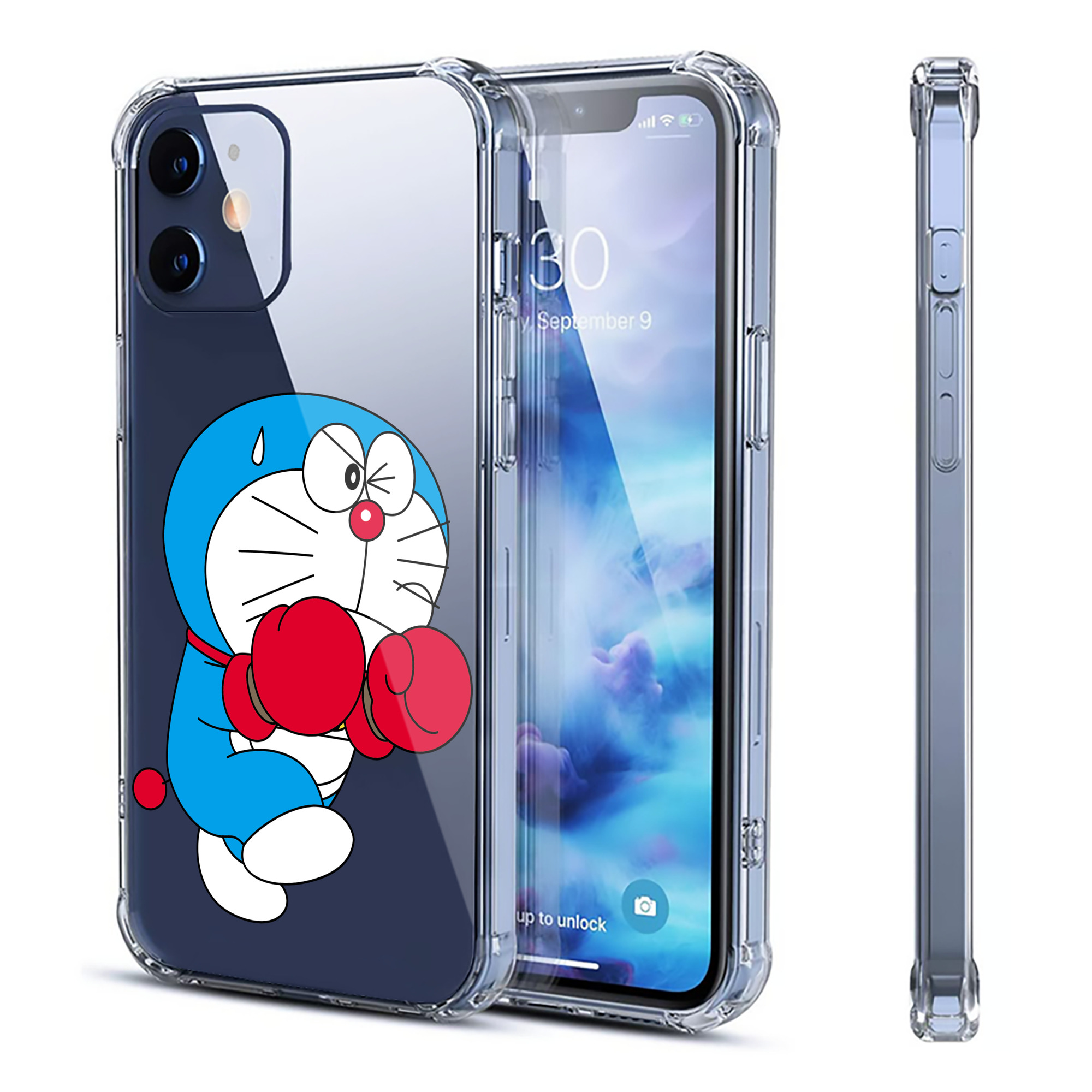 （画像用） ドラえもん Doraemon 【iPhone 12シリーズ対応】透明スマホケース（クリアソフトケース）